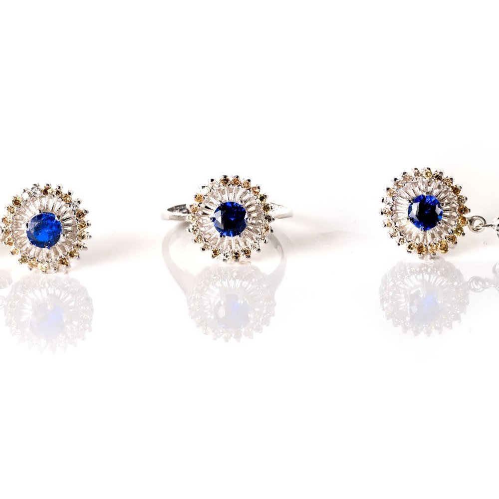 Necklace, Earrings, and Ring Set